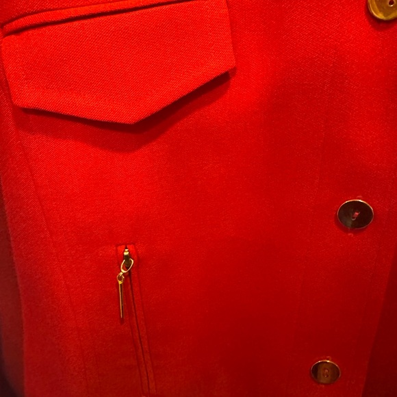 Linda Allard  for Ellen Tracy Vintage Red Jacket - Picture 3 of 14